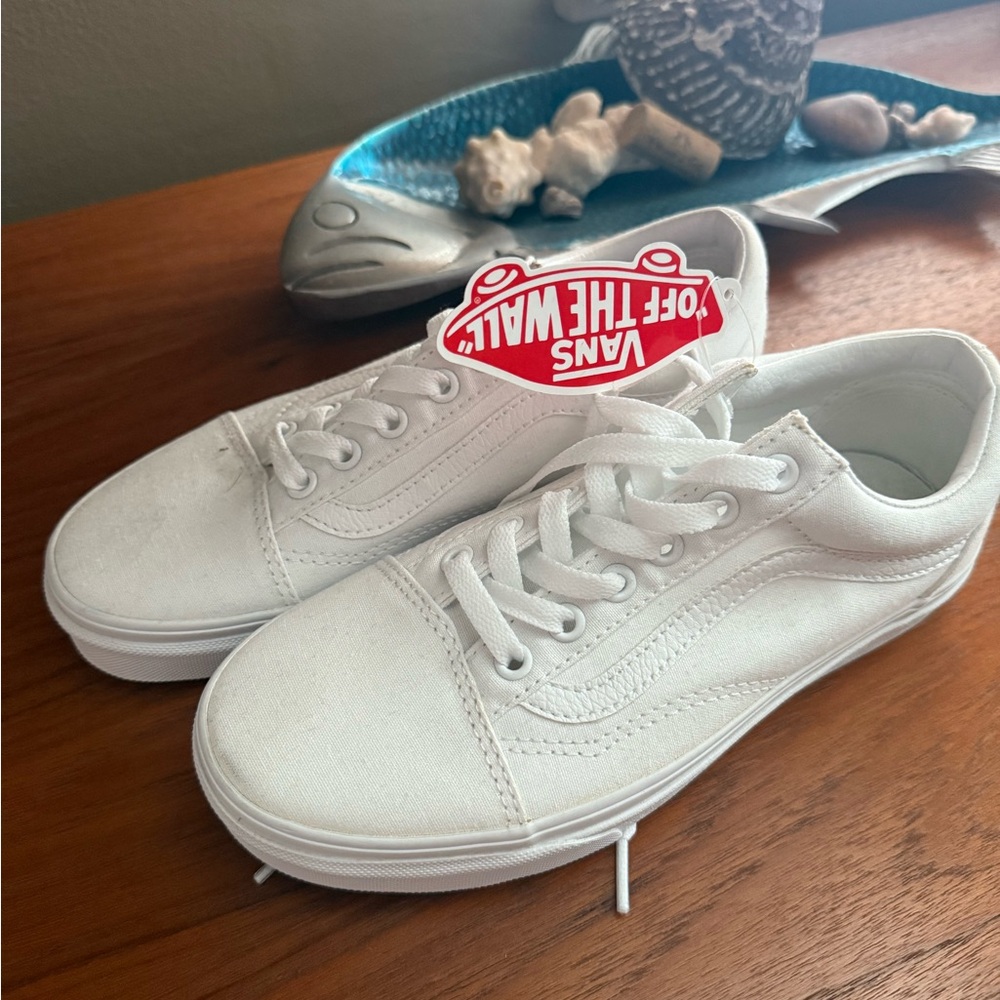 Vans Off-White Canvas Sneakers